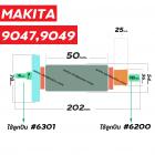 ทุ่นหินเจียร MAKITA ( มากิต้า )รุ่น 9047, 9049 * ทุ่นแบบเต็มแรง ทนทาน ทองแดงแท้ 100%  *  #410038