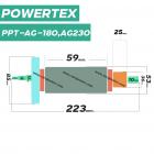 ทุ่นหินเจียร POWERTEX รุ่น PPT-AG-180 , PPT-AG230  * ทุ่นแบบเต็มแรง ทนทาน ทองแดงแท้ 100%  *#4100242