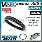 สายพานกบไฟฟ้า 5 นิ้ว MAKITA ( มากิต้า ) 1804N ( รอบนอก 28.8 cm. วงใน 25.5 cm. หนา 4 mm. กว้าง 15 mm.) สีดำ #4010433